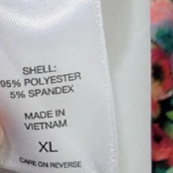 XL 16/18 stunning floral stretch dress New York & Co trad wife retro vintage - Picture 4 of 4